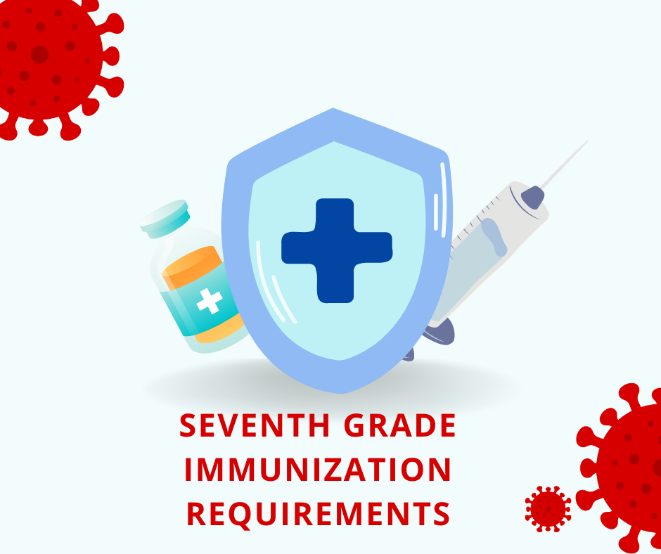 Seventh Grade Immunization requirements with a needle and syringe